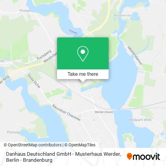 Danhaus Deutschland GmbH - Musterhaus Werder map