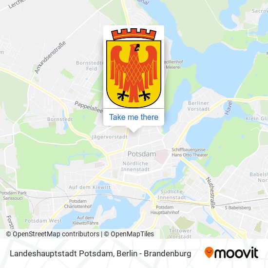 Landeshauptstadt Potsdam map