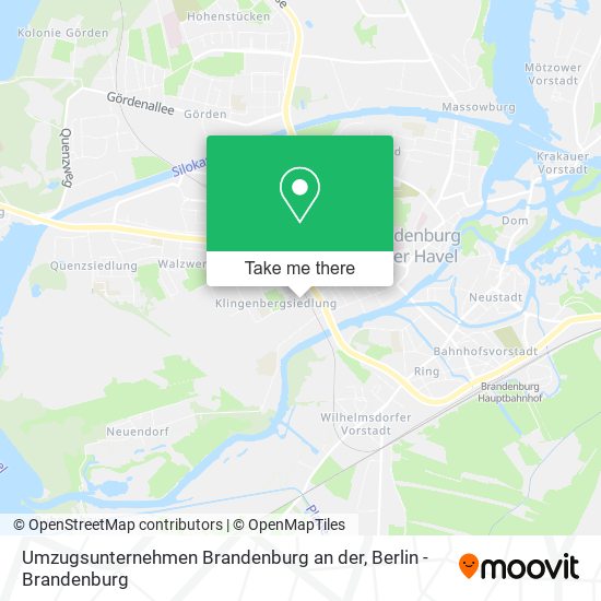Umzugsunternehmen Brandenburg an der map