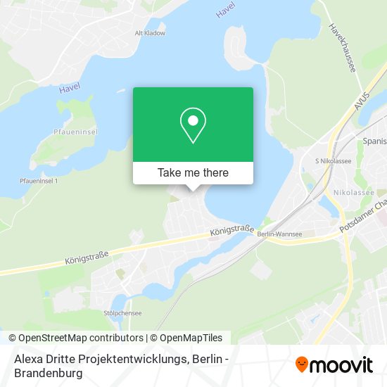 Alexa Dritte Projektentwicklungs map