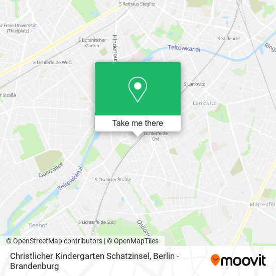 Christlicher Kindergarten Schatzinsel map