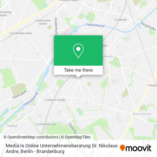 Media Is Online Unternehmensberatung Dr. Nikolaus Andre map