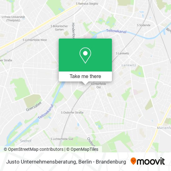 Justo Unternehmensberatung map