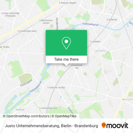 Карта Justo Unternehmensberatung