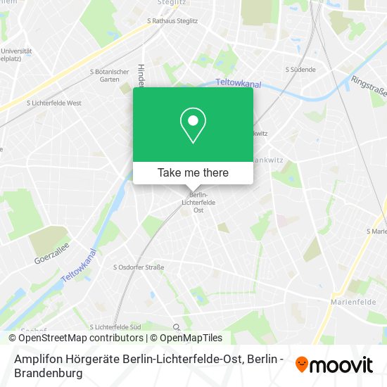 Amplifon Hörgeräte Berlin-Lichterfelde-Ost map