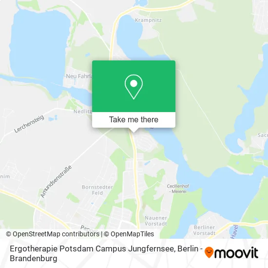 Карта Ergotherapie Potsdam Campus Jungfernsee