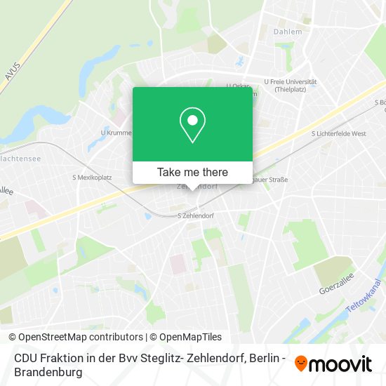 CDU Fraktion in der Bvv Steglitz- Zehlendorf map