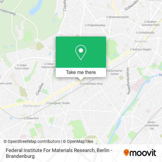 Federal Institute For Materials Research map