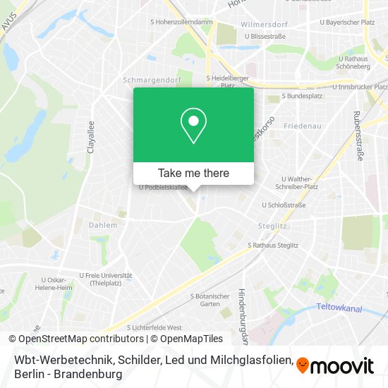 Wbt-Werbetechnik, Schilder, Led und Milchglasfolien map