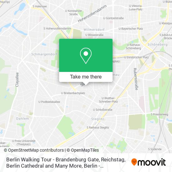 Berlin Walking Tour - Brandenburg Gate, Reichstag, Berlin Cathedral and Many More map