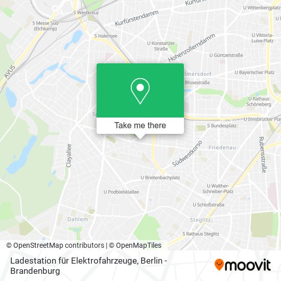 Ladestation für Elektrofahrzeuge map