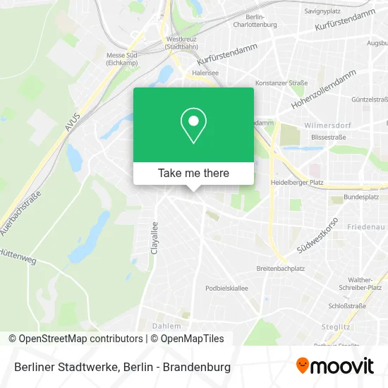 Berliner Stadtwerke map