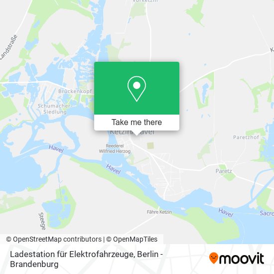 Карта Ladestation für Elektrofahrzeuge