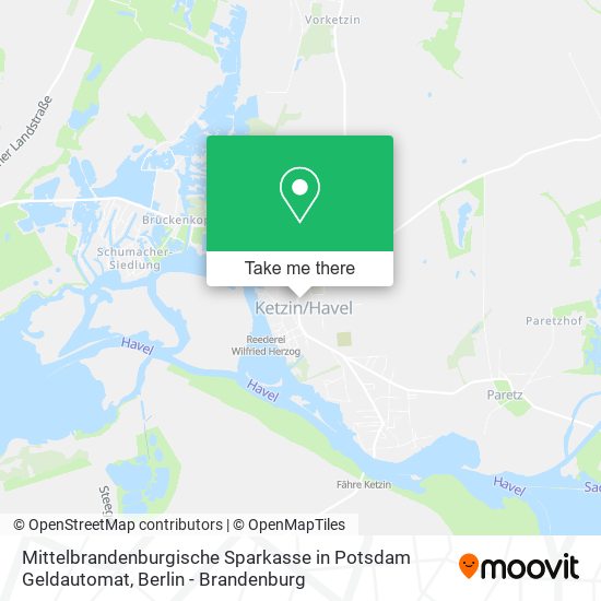 Mittelbrandenburgische Sparkasse in Potsdam Geldautomat map