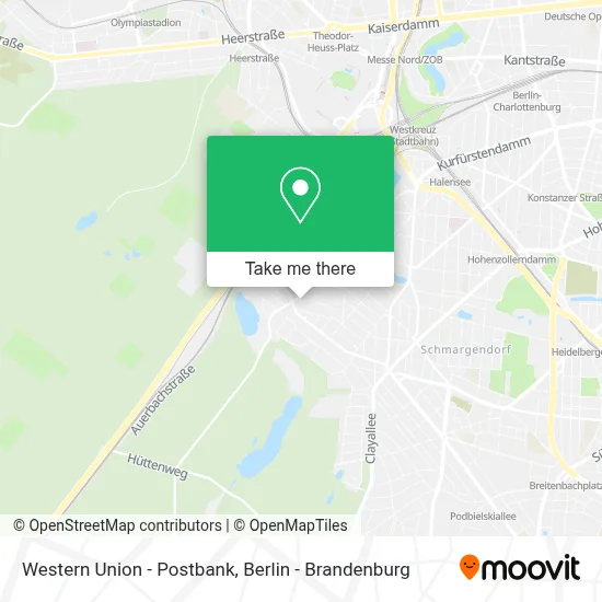Western Union - Postbank map