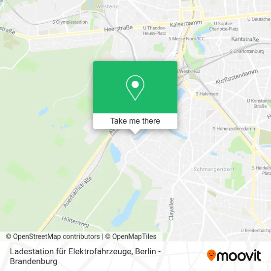 Карта Ladestation für Elektrofahrzeuge