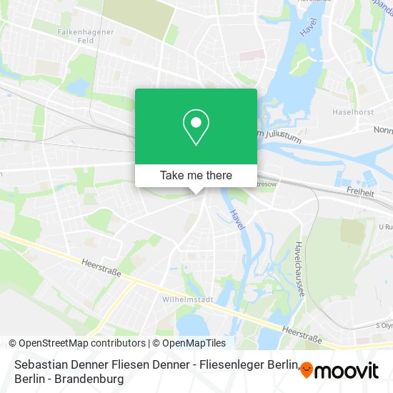 Sebastian Denner Fliesen Denner - Fliesenleger Berlin map