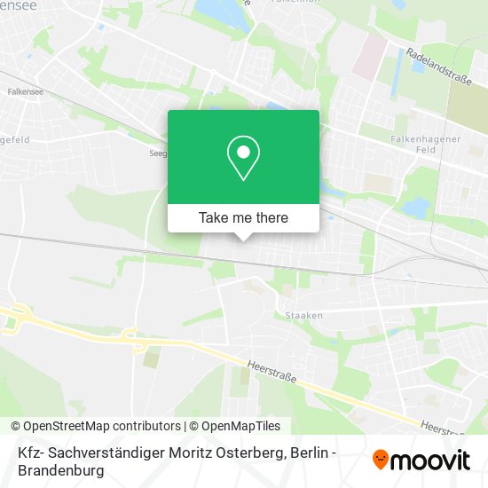 Карта Kfz- Sachverständiger Moritz Osterberg