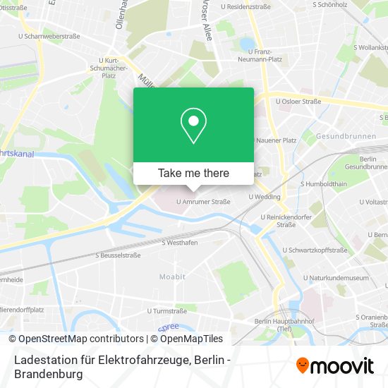 Карта Ladestation für Elektrofahrzeuge