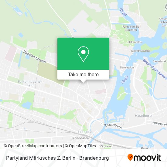 Partyland Märkisches Z map