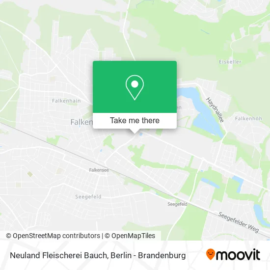 Карта Neuland Fleischerei Bauch