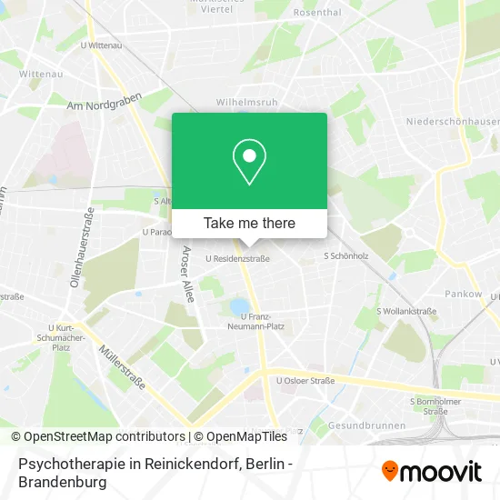 Карта Psychotherapie in Reinickendorf