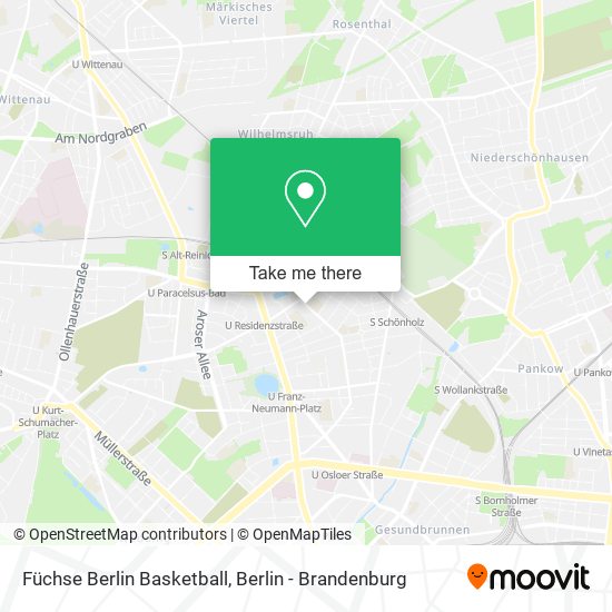 Карта Füchse Berlin Basketball