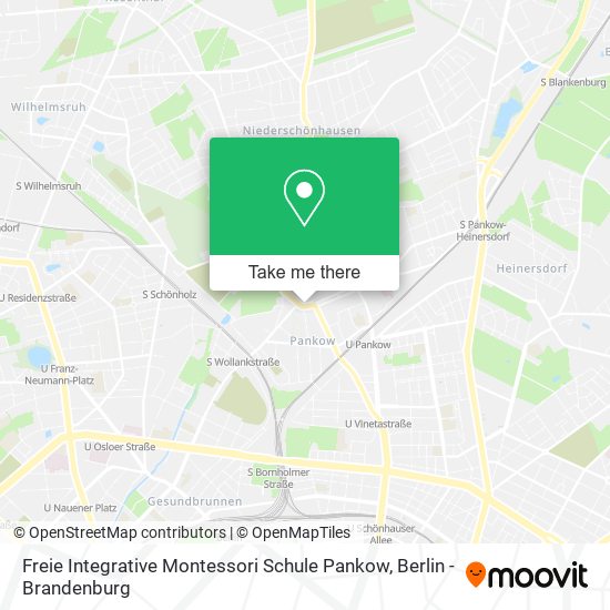 Карта Freie Integrative Montessori Schule Pankow