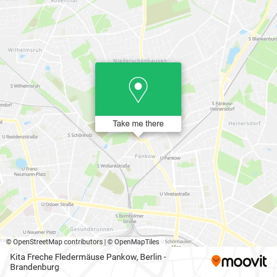 Карта Kita Freche Fledermäuse Pankow