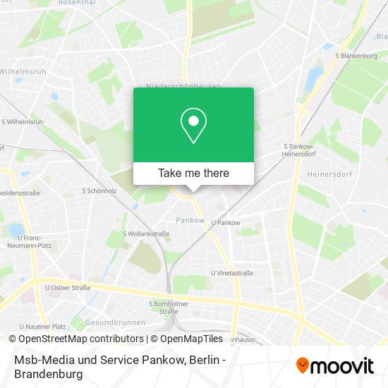 Msb-Media und Service Pankow map