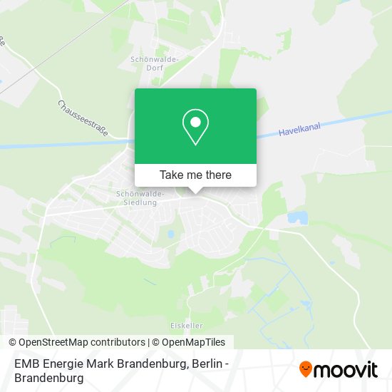 EMB Energie Mark Brandenburg map