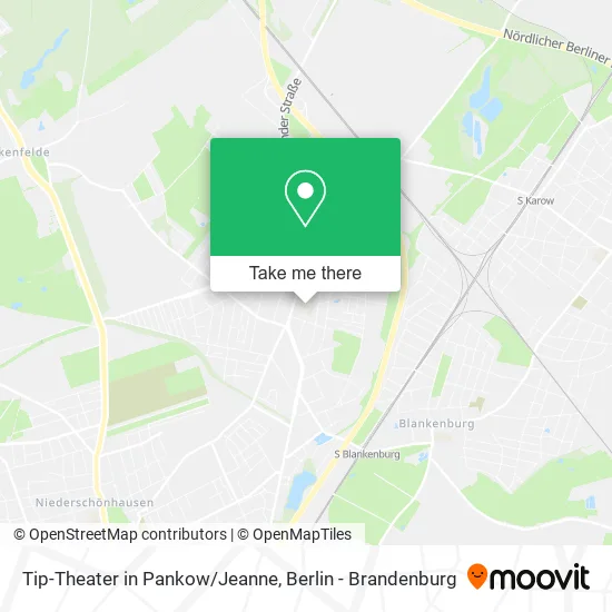 Карта Tip-Theater in Pankow/Jeanne