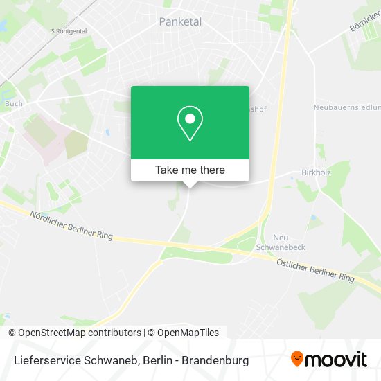 Lieferservice Schwaneb map