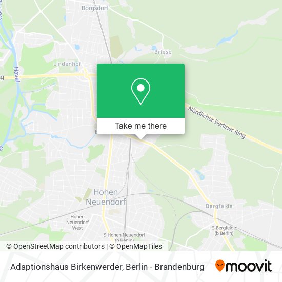 Adaptionshaus Birkenwerder map
