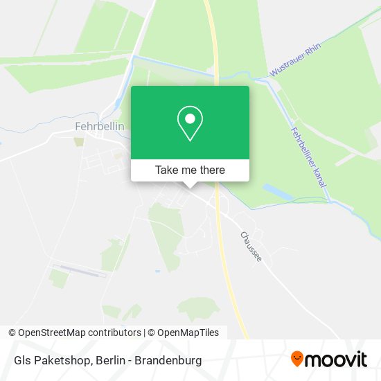 Gls Paketshop map