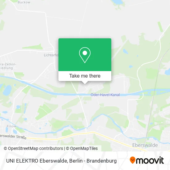 Карта UNI ELEKTRO Eberswalde
