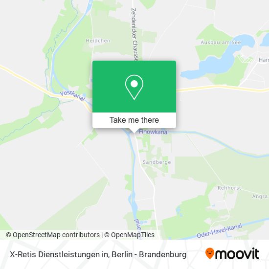 X-Retis Dienstleistungen in map