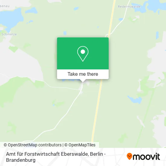 Карта Amt für Forstwirtschaft Eberswalde