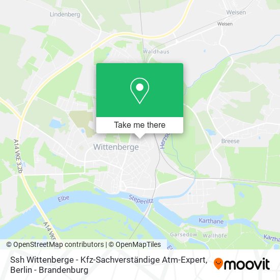Ssh Wittenberge - Kfz-Sachverständige Atm-Expert map