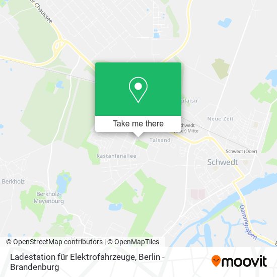 Карта Ladestation für Elektrofahrzeuge