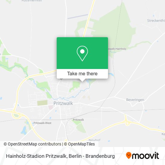 Hainholz-Stadion Pritzwalk map