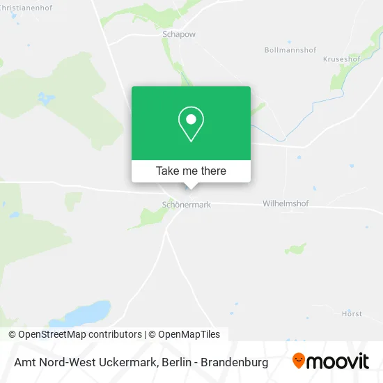 Карта Amt Nord-West Uckermark