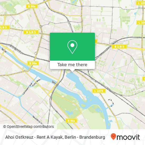 Ahoi Ostkreuz - Rent A Kayak map