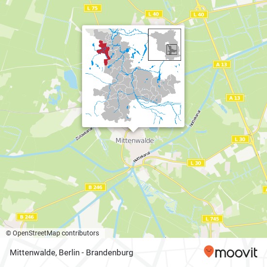 Mittenwalde map