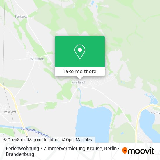 Карта Ferienwohnung / Zimmervermietung Krause