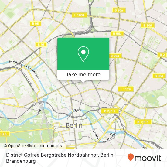 District Coffee Bergstraße Nordbahnhof map
