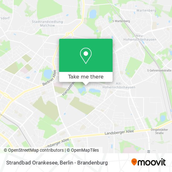 Strandbad Orankesee map