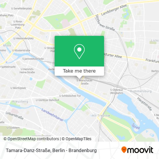 Карта Tamara-Danz-Straße