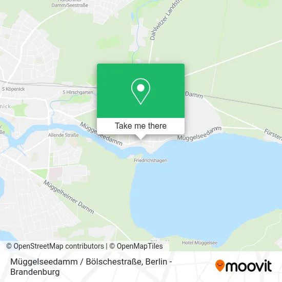 Карта Müggelseedamm / Bölschestraße