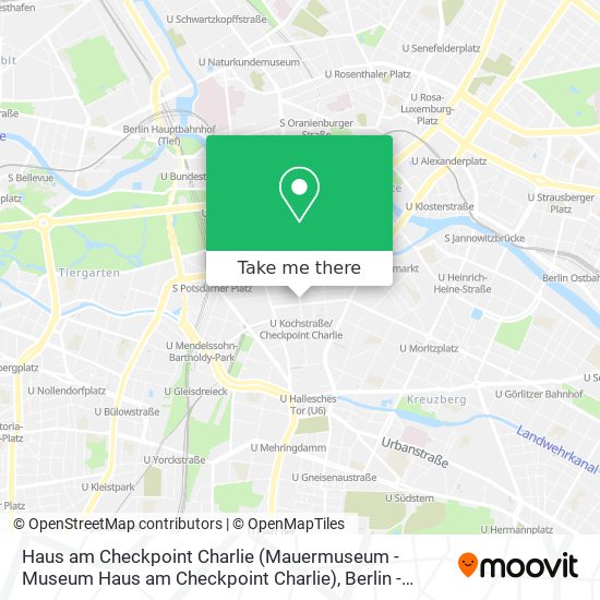 Карта Haus am Checkpoint Charlie (Mauermuseum - Museum Haus am Checkpoint Charlie)